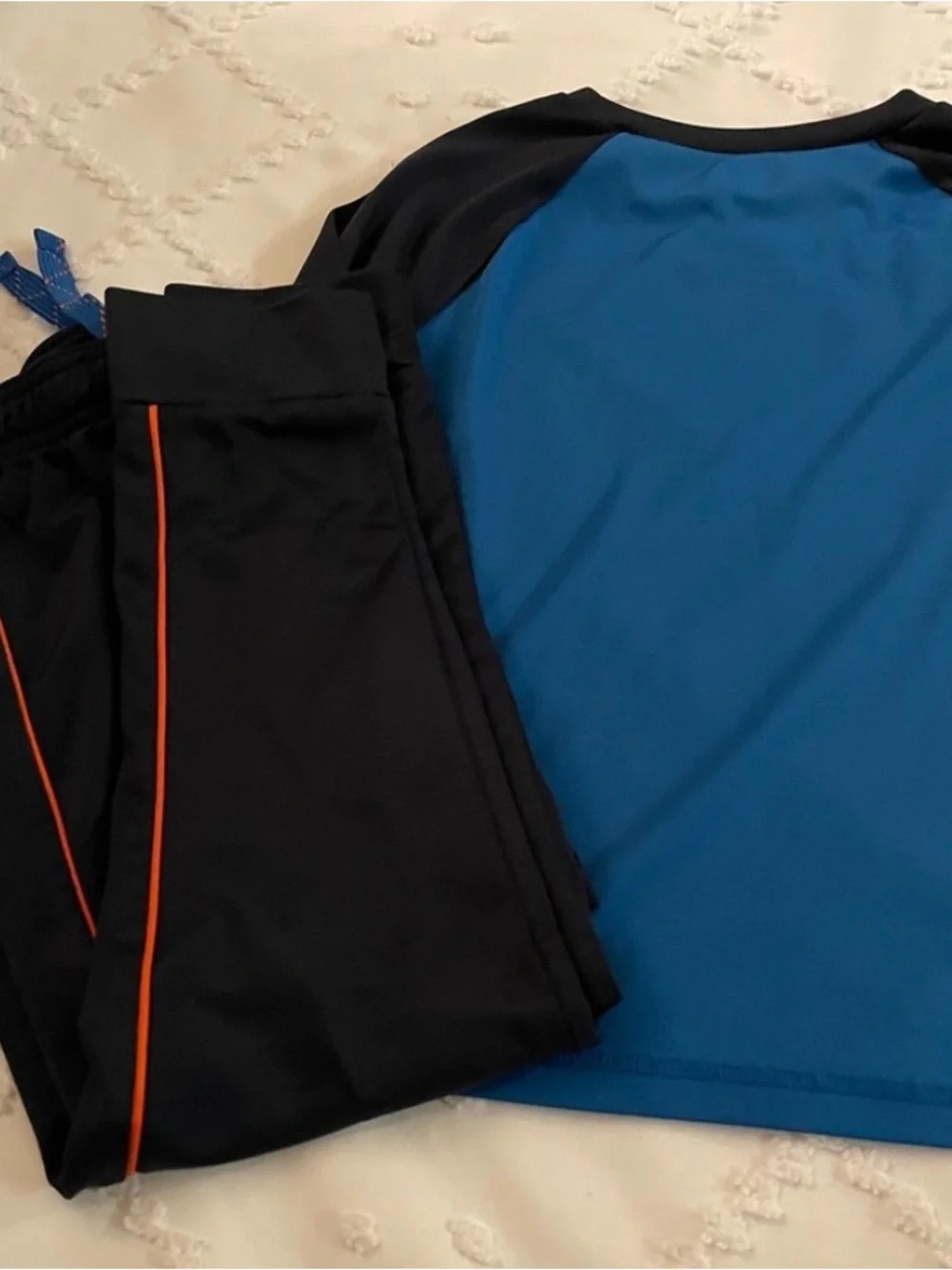 Jumping Beans Blue & Black 'Hoops Swish' Athletic Set